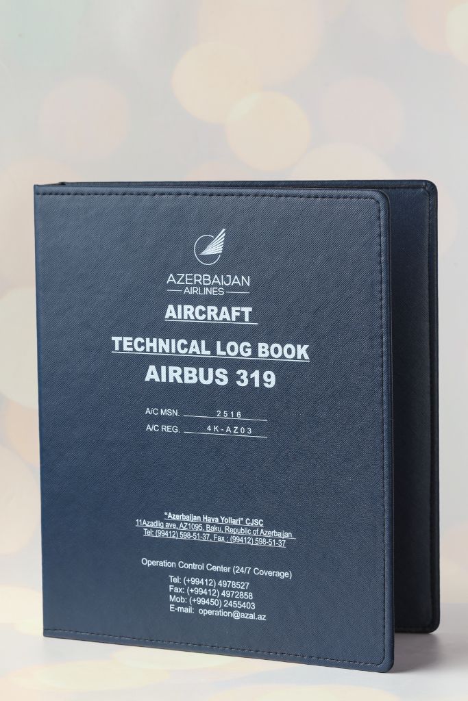 AZAL Azerbaijan Airlines Technical Log Book Airbus 319