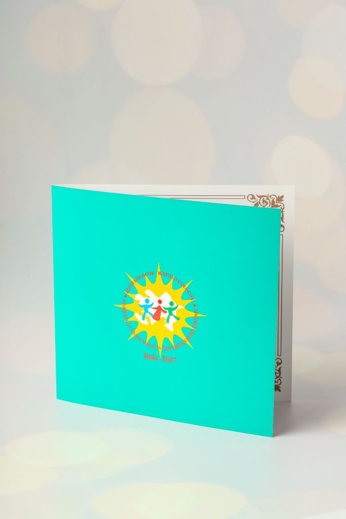 IV Children's Forum Baku 2017 — square format, turquoise